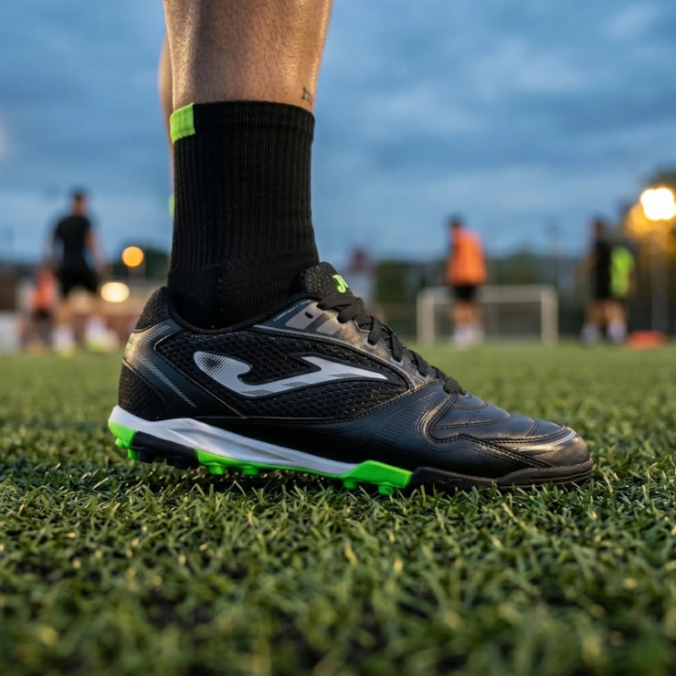 Chuteira Society Joma Dribling Masculina - Preta/Verde