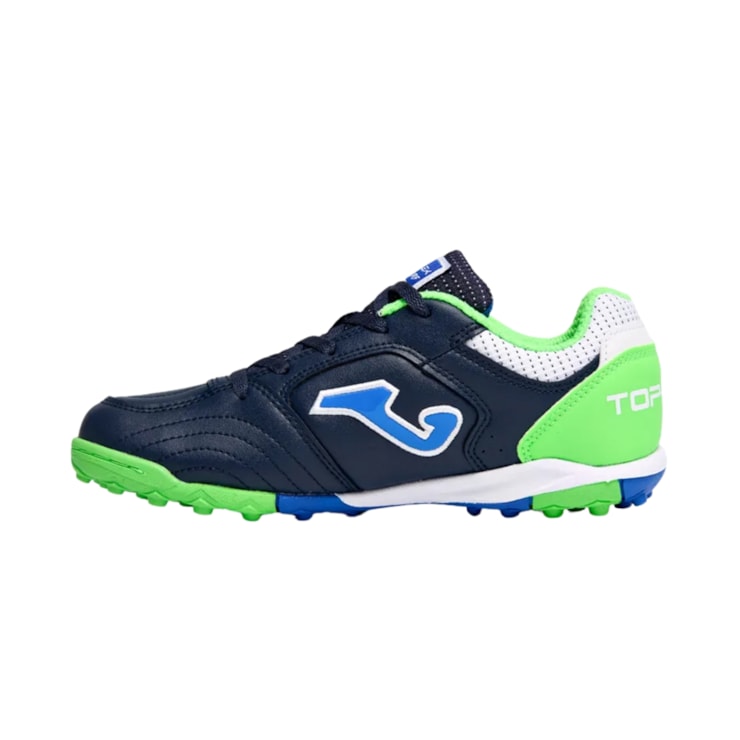 Chuteira Society Joma Top Flex Jr Infantil - Marinho/Verde