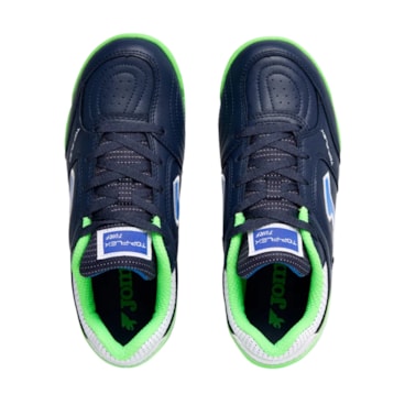 Chuteira Society Joma Top Flex Jr Infantil - Marinho/Verde