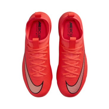 Chuteira Society Nike Mercurial Vapor 17 Academy Infantil - Vermelha