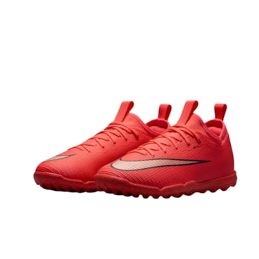 Chuteira Society Nike Mercurial Vapor 17 Academy Infantil - Vermelha