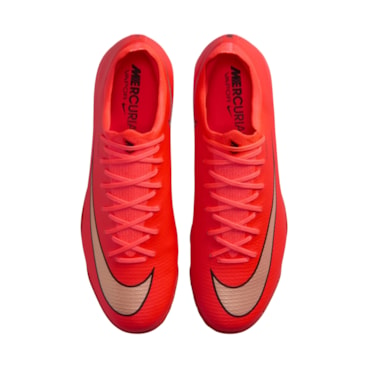 Chuteira Society Nike Mercurial Vapor 17 Pro Masculina - Vermelha