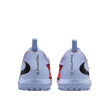 Chuteira Society Nike Phantom 6 Academy Infantil - Azul
