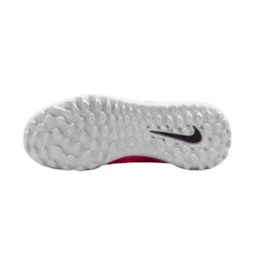 Chuteira Society Nike Phantom 6 Academy Low Infantil - Rosa/Branca