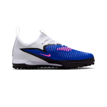 Chuteira Society Nike Phantom 6 Low Academy Infantil - Azul/Branca