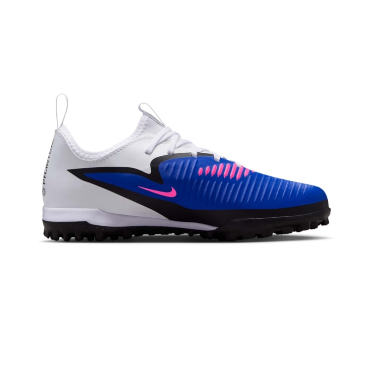 Chuteira Society Nike Phantom 6 Low Academy Infantil - Azul/Branca