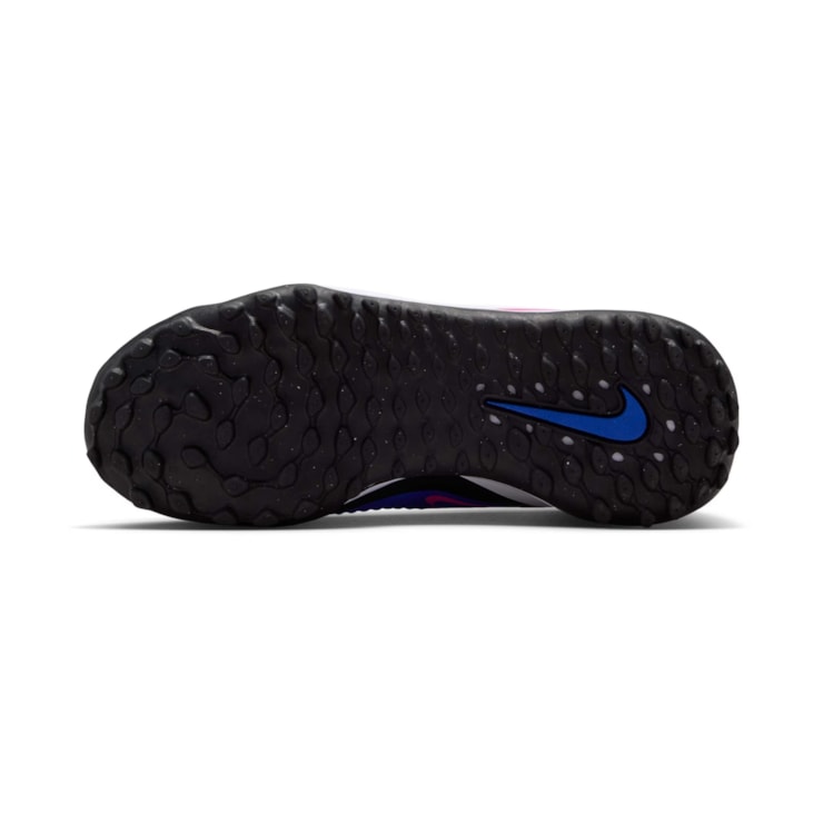 Chuteira Society Nike Phantom 6 Low Academy Infantil - Azul/Branca