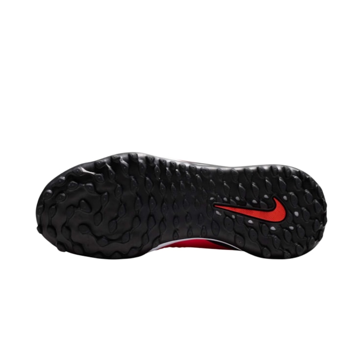 Chuteira Society Nike Phantom 6 Low Academy TF Infantil - Vermelha