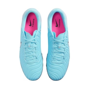 Chuteira Society Nike Tiempo 10 Legend Academy Tf Masculina - Azul