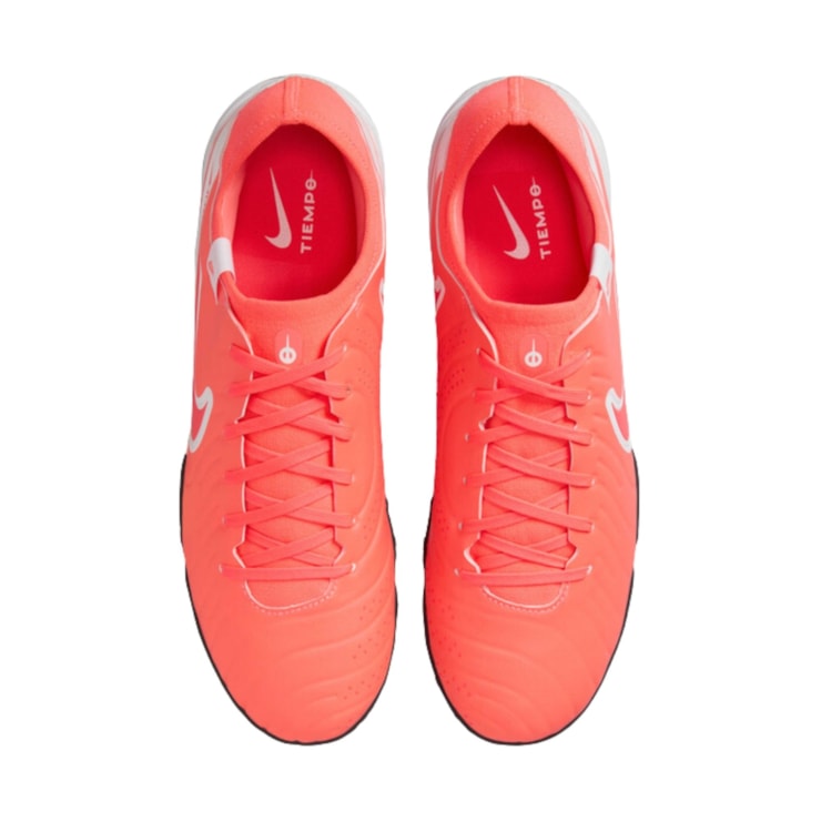 Chuteira Society Nike Tiempo Legend 10 Pro TF Masculina - Vermelha/Branca