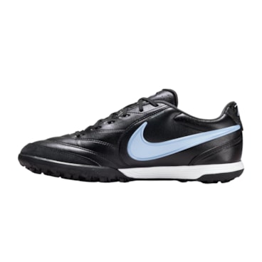 Chuteira Society Nike Tiempo Ligera Pro TF Masculina - Preta/Azul