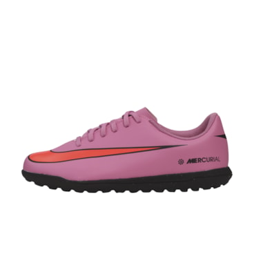 Chuteira Society Nike Vapor 16 Club Infantil - Rosa