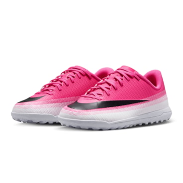 Chuteira Society Nike Vapor 17 Club Infantil - Rosa