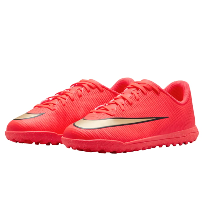 Chuteira Society Nike Vapor 17 Club Infantil - Vermelha