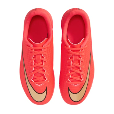 Chuteira Society Nike Vapor 17 Club Infantil - Vermelha