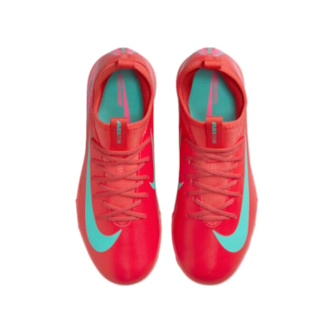 Chuteira Society Nike Zoom Mercurial Vapor 16 Academy Infantil - Vermelha