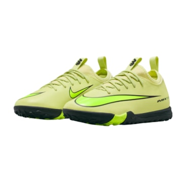 Chuteira Society Nike Zoom Vapor 16 Academy Infantil - Verde