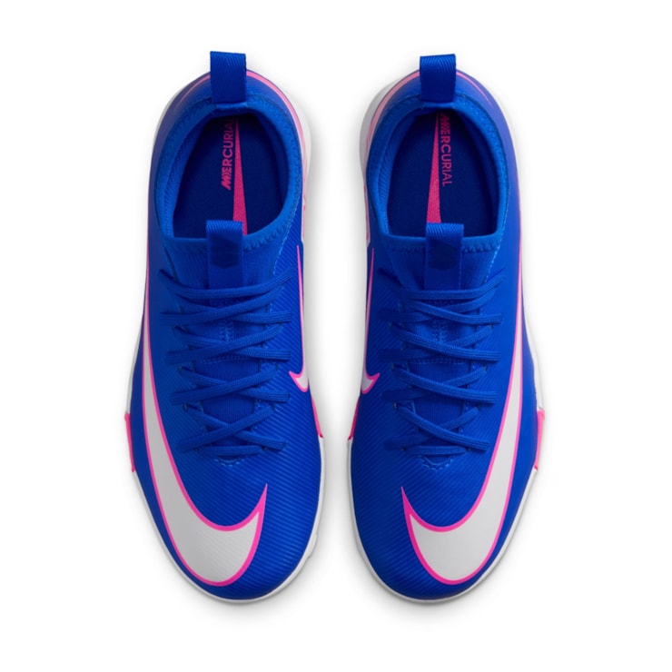 Chuteira Society Nike Zoom Vapor 16 Academy Low Infantil - Azul
