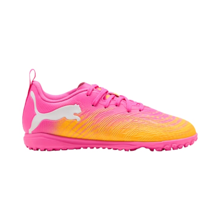 Chuteira Society Puma Future 9 Play TT Infantil - Rosa