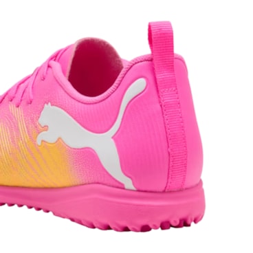 Chuteira Society Puma Future 9 Play TT Infantil - Rosa