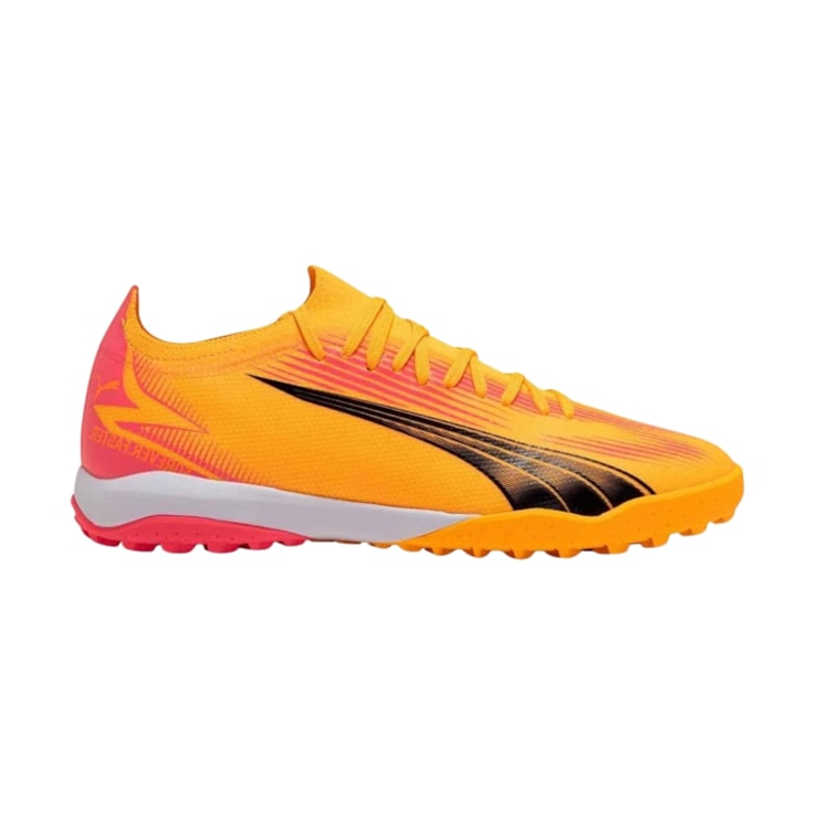 Chuteira Society Puma Ultra Match Masculina - Laranja