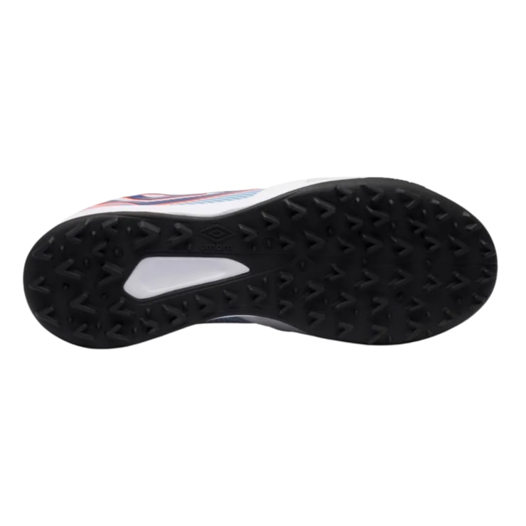 Chuteira Society Umbro Pro 5 Bump Club Masculina - Branca/Coral