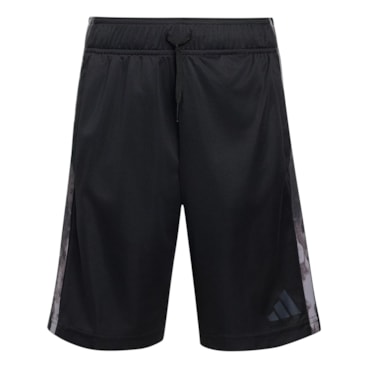 Conjunto Adidas Sport Seasonals Camo Infantil - Cinza