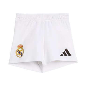 Conjunto Real Madrid I 25/26 Adidas Baby Infantil - Branco