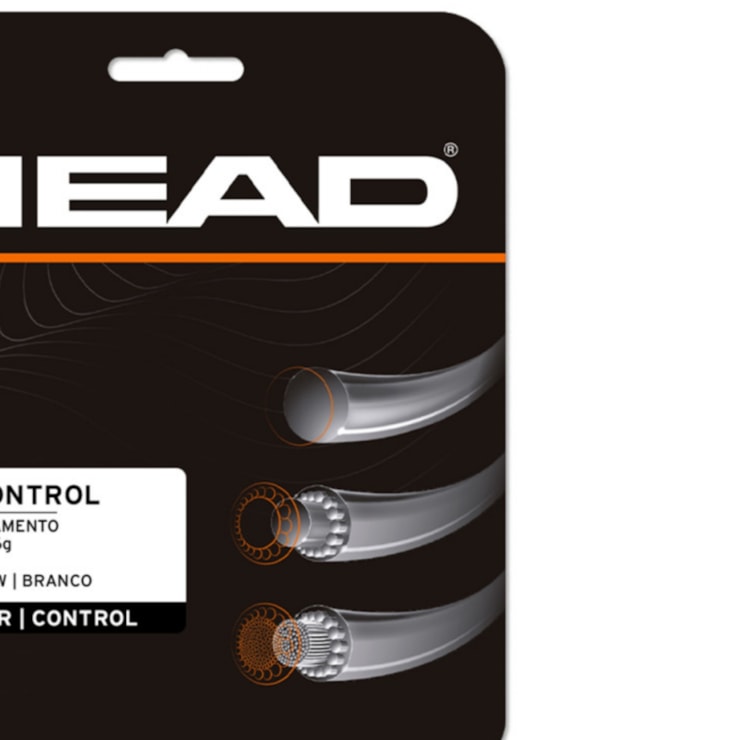 Corda Para Raquete Encor Head Rip Control 16 Unissex - Branca