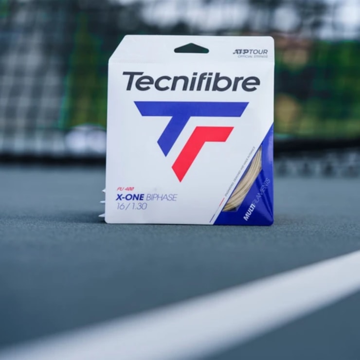 Corda Para Raquete Tecnifibre Encor Set X-One Biphase 1.30 Unissex - Branca