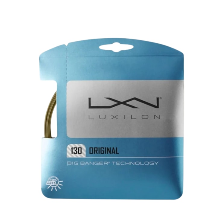 Corda Para Raquete Wilson Lux Original Bb 130 Unissex - Dourada