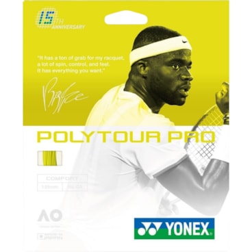 Corda Para Raquete Yonex Encor Poly Tour Pro 15º Aniversário Unissex - Amarela