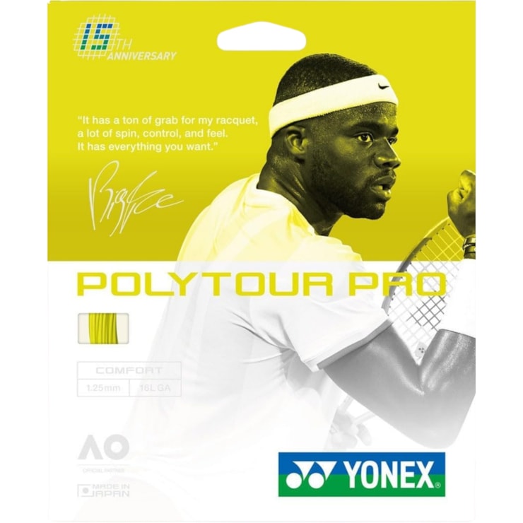 Corda Para Raquete Yonex Encor Poly Tour Pro 15º Aniversário Unissex - Amarela