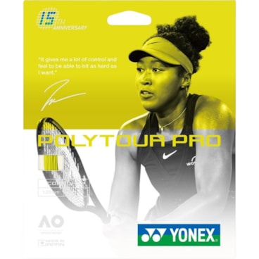Corda Para Raquete Yonex Encor Poly Tour Pro 15º Aniversário Unissex - Amarela