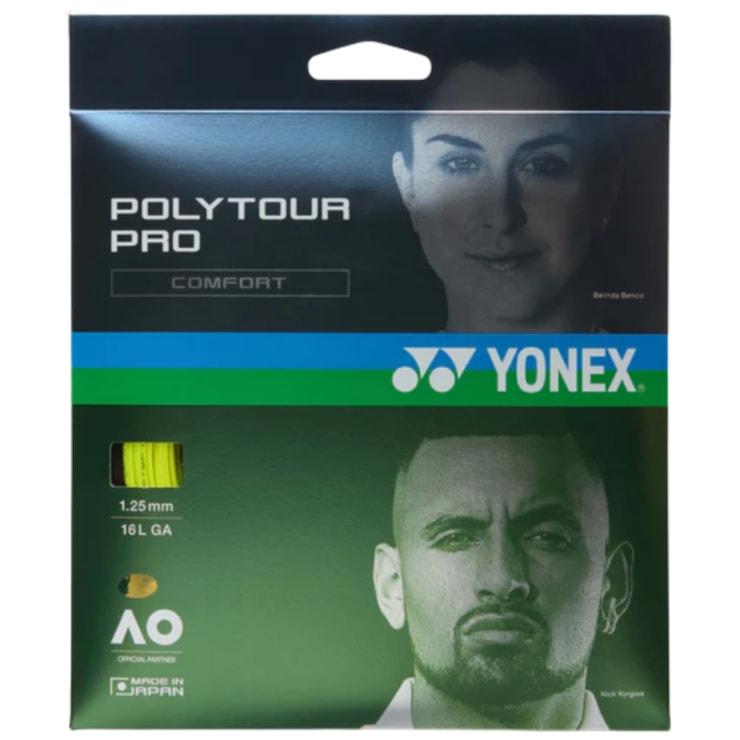 Corda para Raquete Yonex Poly Tour Pro 1.25 - Amarela