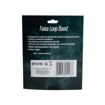 Faixa Acte Loop Band Forte Unissex - Cinza