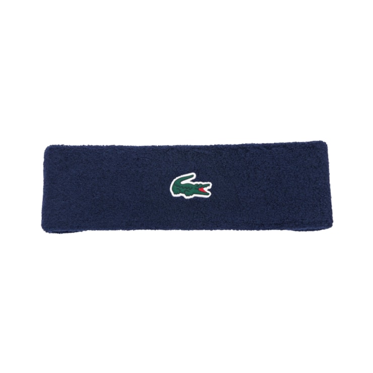 Faixa De Cabeça Lacoste Testeira Sport Masculina - Marinho