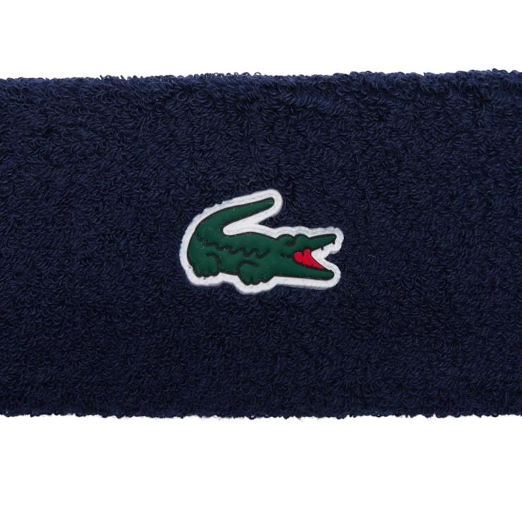 Faixa De Cabeça Lacoste Testeira Sport Masculina - Marinho