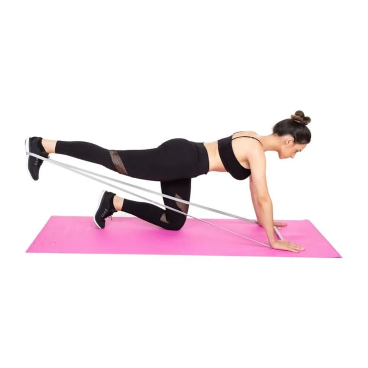 Faixa Elástica Vollo Super Band Extensor Leve 21Mm Unissex - Cinza