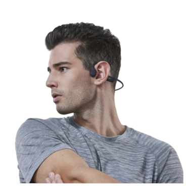 Fone De Ouvido Shokz Condução Óssea Openrun Air Mini Unissex Preto