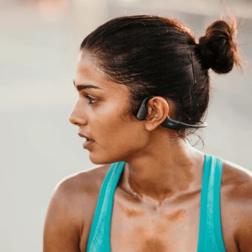 Fone De Ouvido Shokz Condução Óssea Openrun Air Unissex - Preto