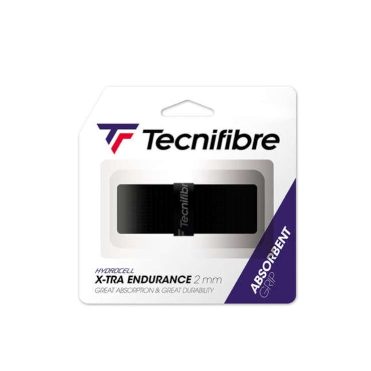 Grip Tecnifibre X-Tra Endurance X12 Unissex - Preto