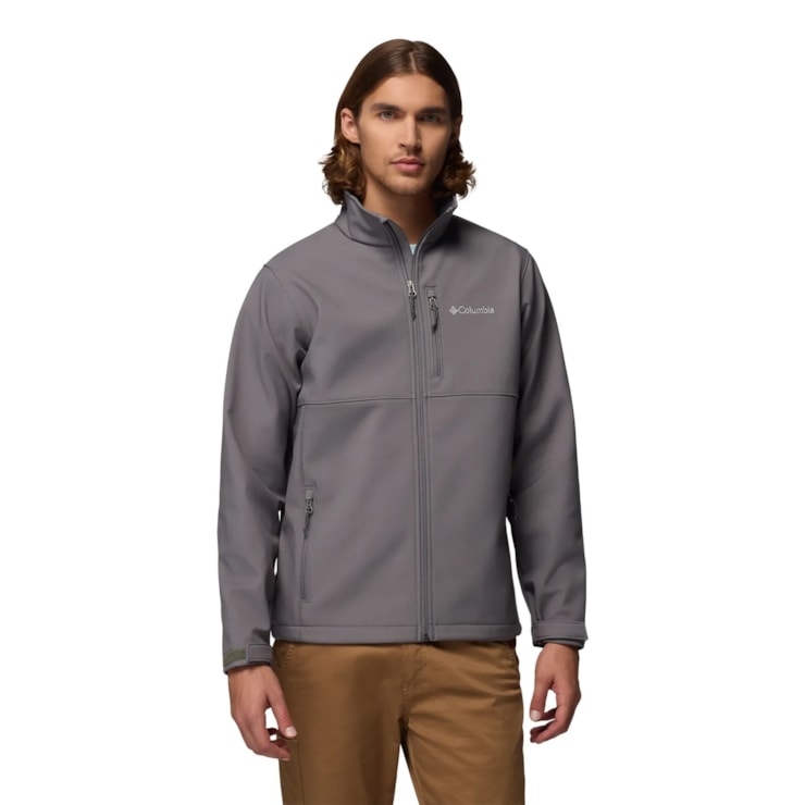 Jaqueta Columbia Ascender Softshell Masculina - Cinza