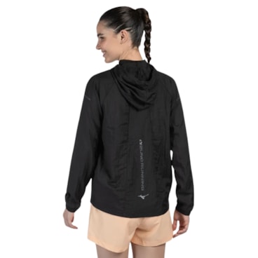 Jaqueta Com Capuz Mizuno High Feminina - Preta