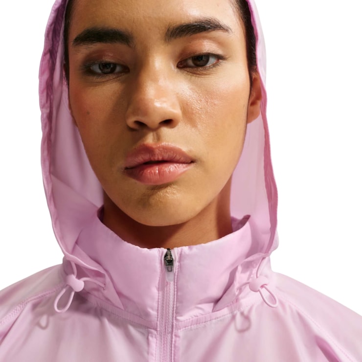 Jaqueta Com Capuz Nike Tempo Repel Feminina - Rosa Claro