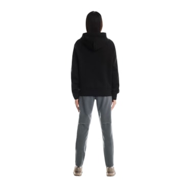 Jaqueta Com Capuz On Focus Tec Zip Hoodie Feminina - Preta