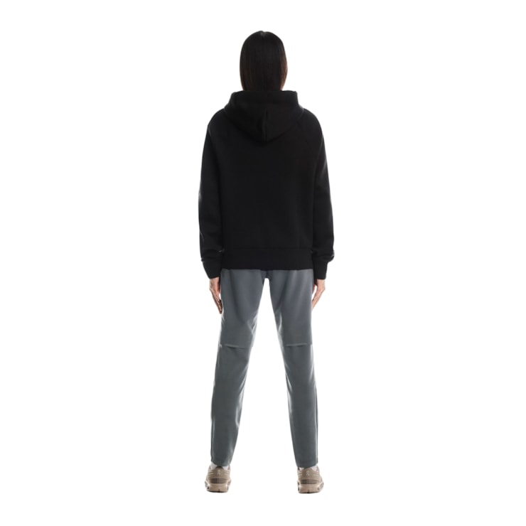 Jaqueta Com Capuz On Focus Tec Zip Hoodie Feminina - Preta