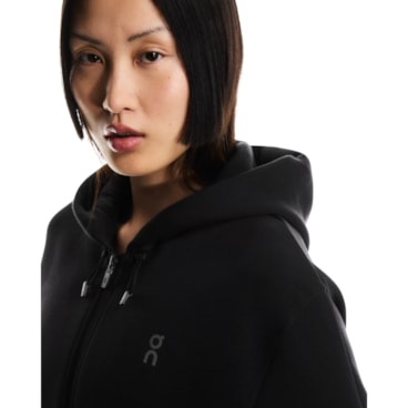 Jaqueta Com Capuz On Focus Tec Zip Hoodie Feminina - Preta