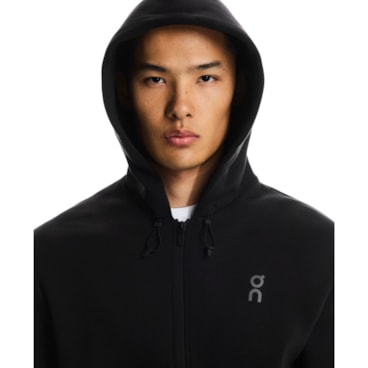 Jaqueta Com Capuz On Focus Tec Zip Hoodie Masculina - Preta
