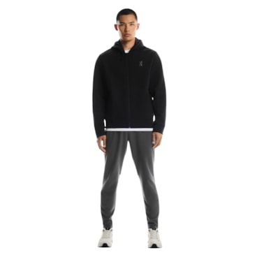 Jaqueta Com Capuz On Focus Tec Zip Hoodie Masculina - Preta
